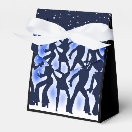 Retro Dance Party Blue Tent Geschenkschachtel