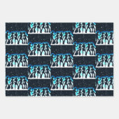 Retro Dance Party Collection Geschenkpapier Set (Vorderseite)