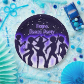 Retro Dance Party Lila Pappteller (Party)