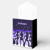 Retro Dance Party Lila Zelt Geschenkschachtel (Geöffnet)