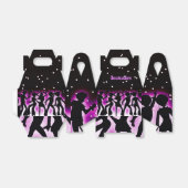 Retro Dance Party Pink Gable Geschenkschachtel (Ungefaltet)