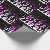 Retro Dance Party Pink Geschenkpapier (Ecke)