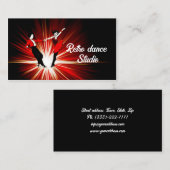 Retro Dance Studio Disco Style Visitenkarte (Vorne/Hinten)