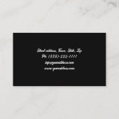 Retro Dance Studio Disco Style Visitenkarte (Rückseite)