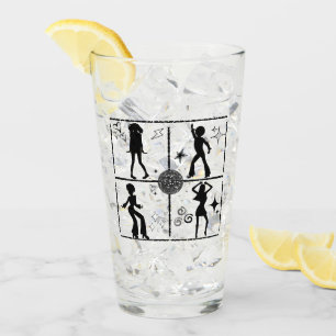 Retro Dance Wall.w Glas