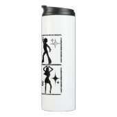 Retro Dance Wall.w Thermosbecher (Nach rechts gedreht)