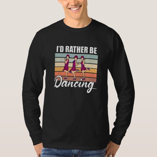 Retro  Dancer Choreographer Dancing Enthusiast Dan T-Shirt (Vorderseite)