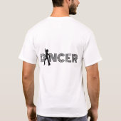 Retro Dancer Typografy Design T-Shirt (Rückseite)