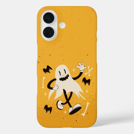 Retro Dancing Ghost Niedlich Halloween Case-Mate iPhone Hülle (Rückseite)