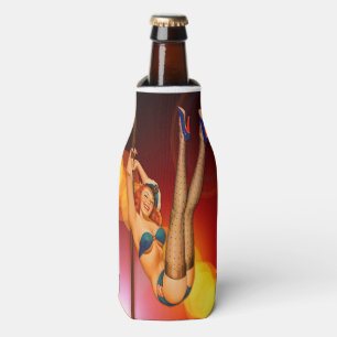 Retro Dancing Girl Drink Holder Flaschenkühler