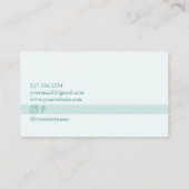 Retro Dancing Green Custom Business Card Visitenkarte (Rückseite)