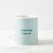 Retro Dancing Queen Green Individuelle Name Kaffee Kaffeetasse (Mittel)