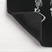 Retro Dancing Skeletts Dackel Niedlich Halloween D Mousepad (Ecke)