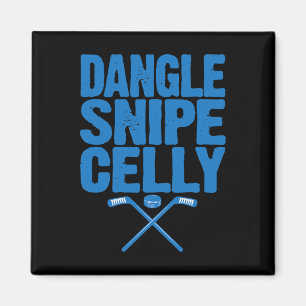 Retro Dangle Snipe Celly Zitat - Eishockeyspieler Magnet