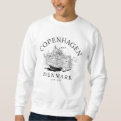 Retro Danish Landscape of Copenhagen Sweatshirt (Vorderseite)