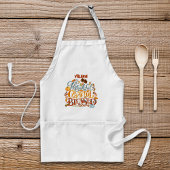 Retro dankbar dankbar, gesegnet Monogramm Name Schürze