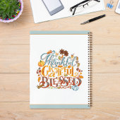 Retro dankbar dankbar gesegnete Namenskraft Notizblock