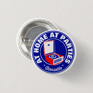 Retro Dansette Bermuda-Plattenspieler Button