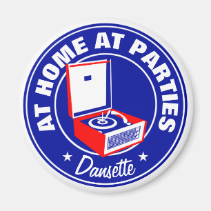 Retro Dansette Bermuda Plattenspieler Kühlschrank Magnet