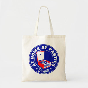 Retro Dansette Bermuda Plattenspieler Tote Bag Tragetasche