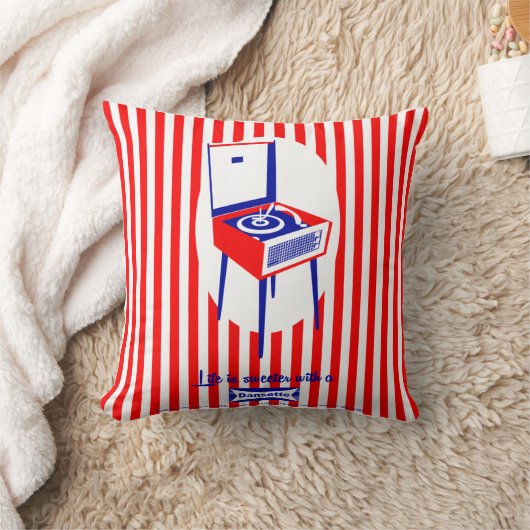 Retro Dansette Record Player Kissen (Decke)