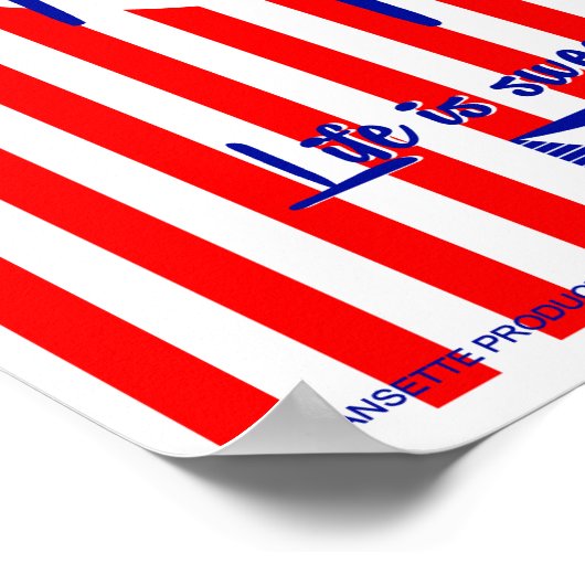 Retro Dansette Record Player Pop Art Poster (Ecke)