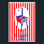 Retro Dansette Record Player Pop Art Poster<br><div class="desc">Retro Record Pop Art Poster</div>