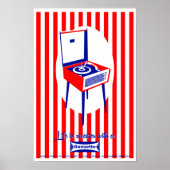 Retro Dansette Record Player Pop Art Poster (Vorne)
