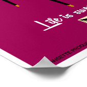 Retro Dansette Record Player Pop Art Poster (Ecke)