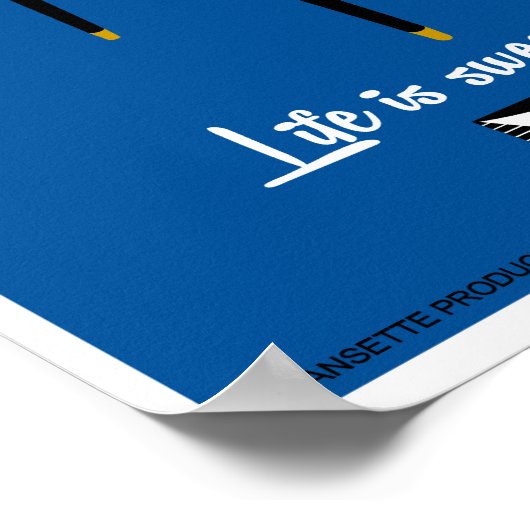 Retro Dansette Record Player Pop Art Poster (Ecke)