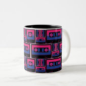 Retro Dark Bi B-Seite Zweifarbige Tasse (VorderseiteRechts)
