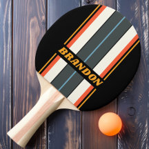Retro Dark Rainbow Board Streifen mit Namen