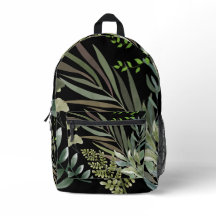 Retro Dark Sage Floral Fern Botanische Folien