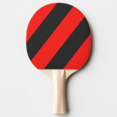 Retro Dark Three Bold Stripes Tischtennis Schläger (Rückseite)