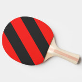Retro Dark Three Bold Stripes Tischtennis Schläger (Seitenansicht)