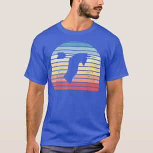 Retro-Darts, die Vintages Sonnenuntergangsgeschenk T-Shirt