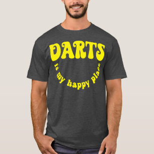 Retro Darts ist mein glücklicher Place Darts Playe T-Shirt