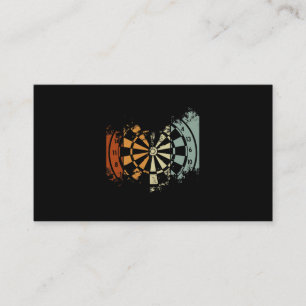 Retro Darts Vintag Darts Masters Funny Darts Play Visitenkarte