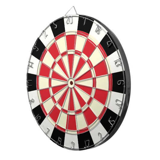 Retro Dartscheibe (Vorderseite rechts)