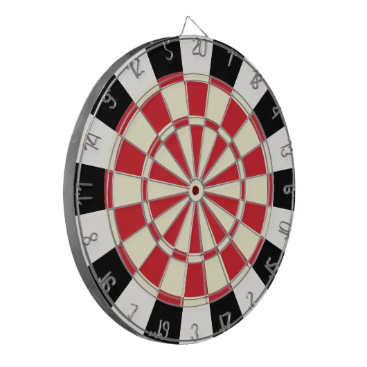 Retro Dartscheibe (Vorderseite Links)