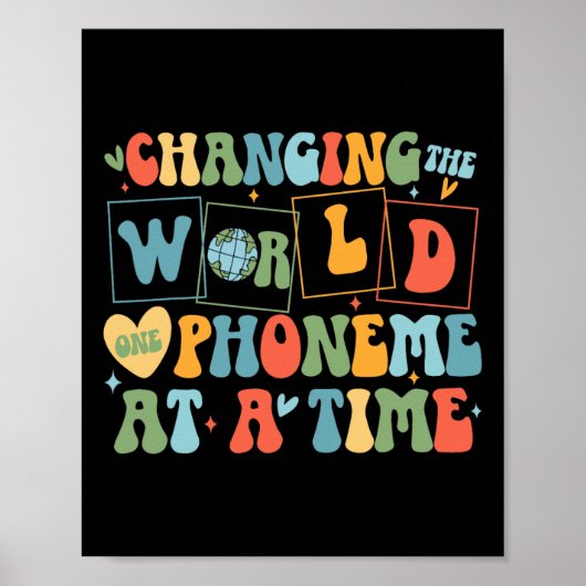 Retro das World One Phoneme zu einem Zeitpunkt Spa Poster (Vorne)