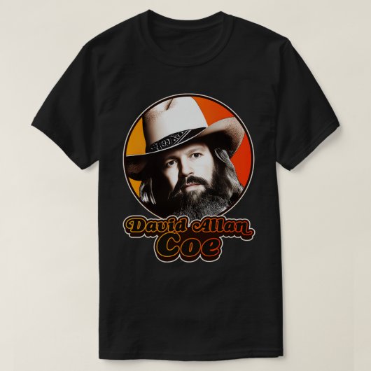 Retro David Allan Coe Tribute T-Shirt (Design vorne)
