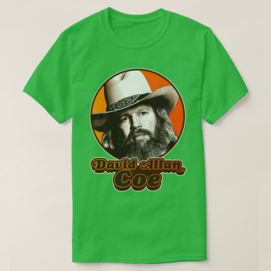 Retro David Allan Coe Tribute T-Shirt (Design vorne)