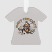 Retro Davy Crockett Ornament (Vorderseite)