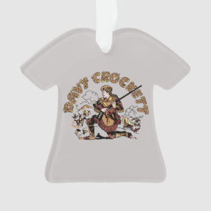 Retro Davy Crockett Ornament