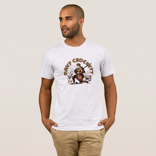 Retro Davy Crockett T-Shirt (Vorne ganz)