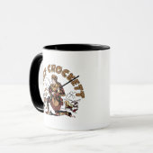Retro Davy Crockett Tasse (Vorderseite Links)