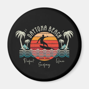 Retro Daytona Beach Surfing Magnet