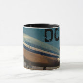Retro DC10 Airliner Kaffee Tasse (Zentrum)