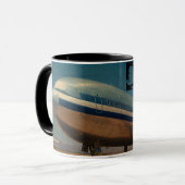 Retro DC10 Airliner Kaffee Tasse (Vorderseite Links)